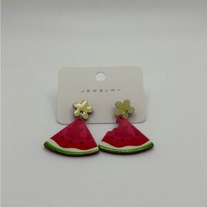 ✨5/$25✨ Watermelon Slice Earrings